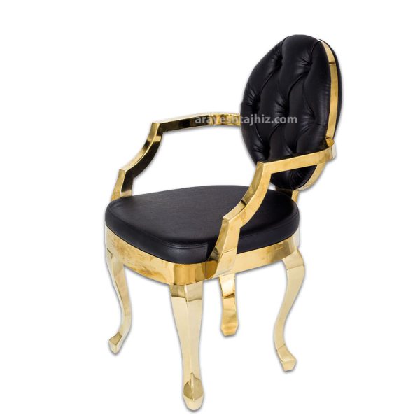 صندلی مدل گیوانو مشکی طلایی